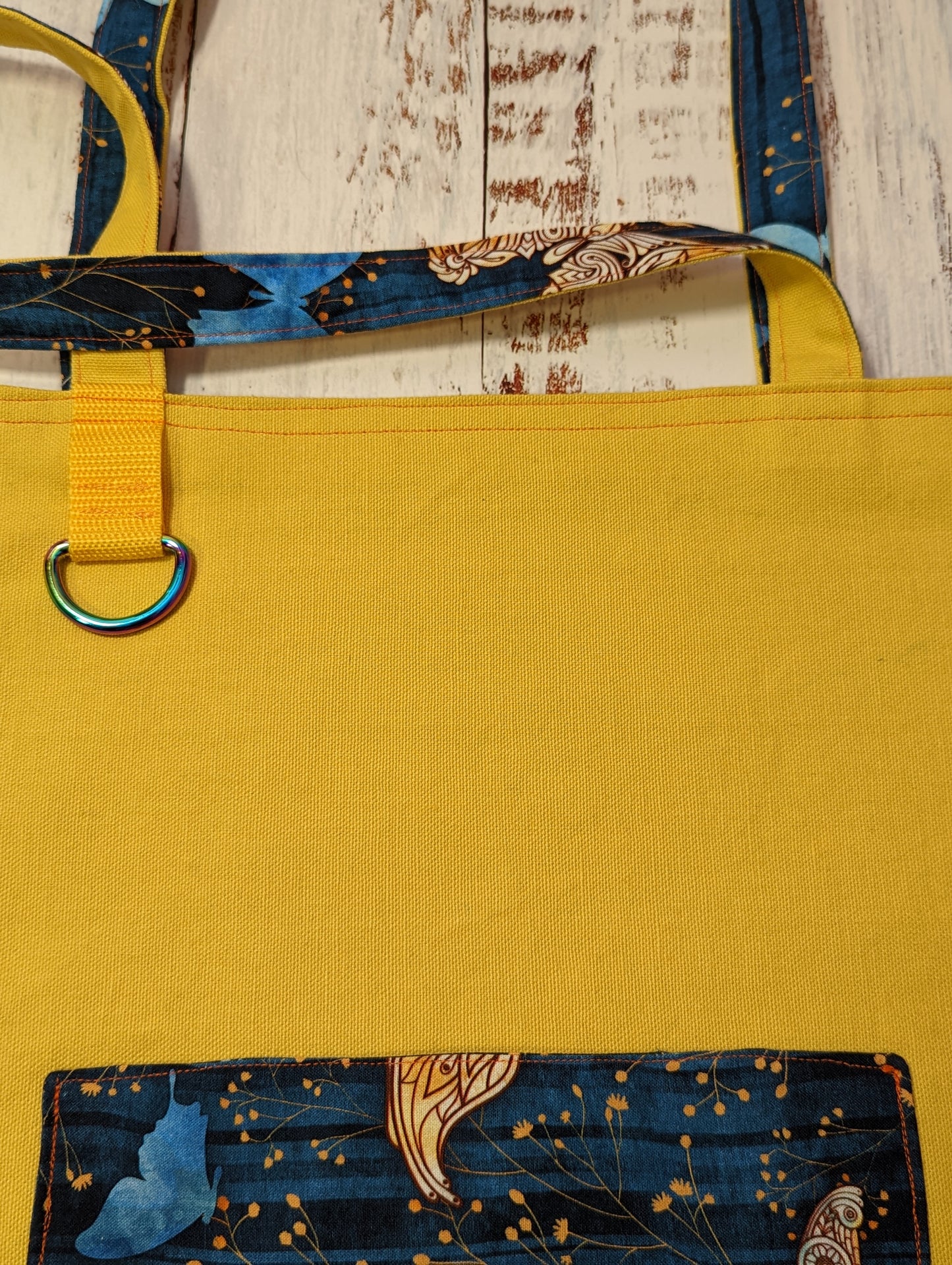 Butterfly Small Pocket Tote Bag