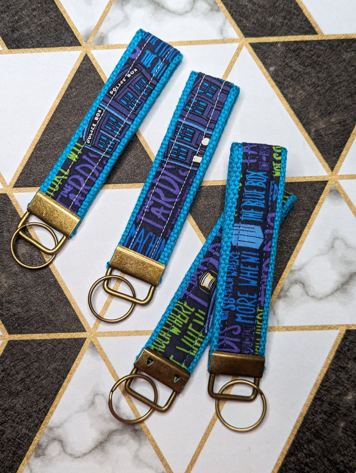 Doctor's Time Machine Keychain Strap