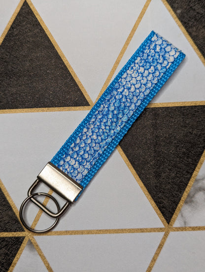 Blue Dragon Scale Keychain Strap