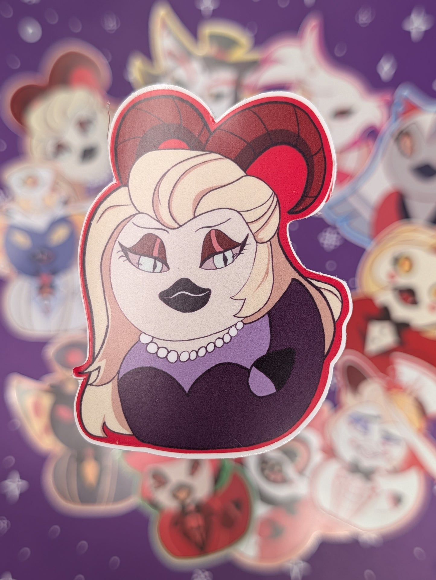 Hellish Hotel Duck Stickers