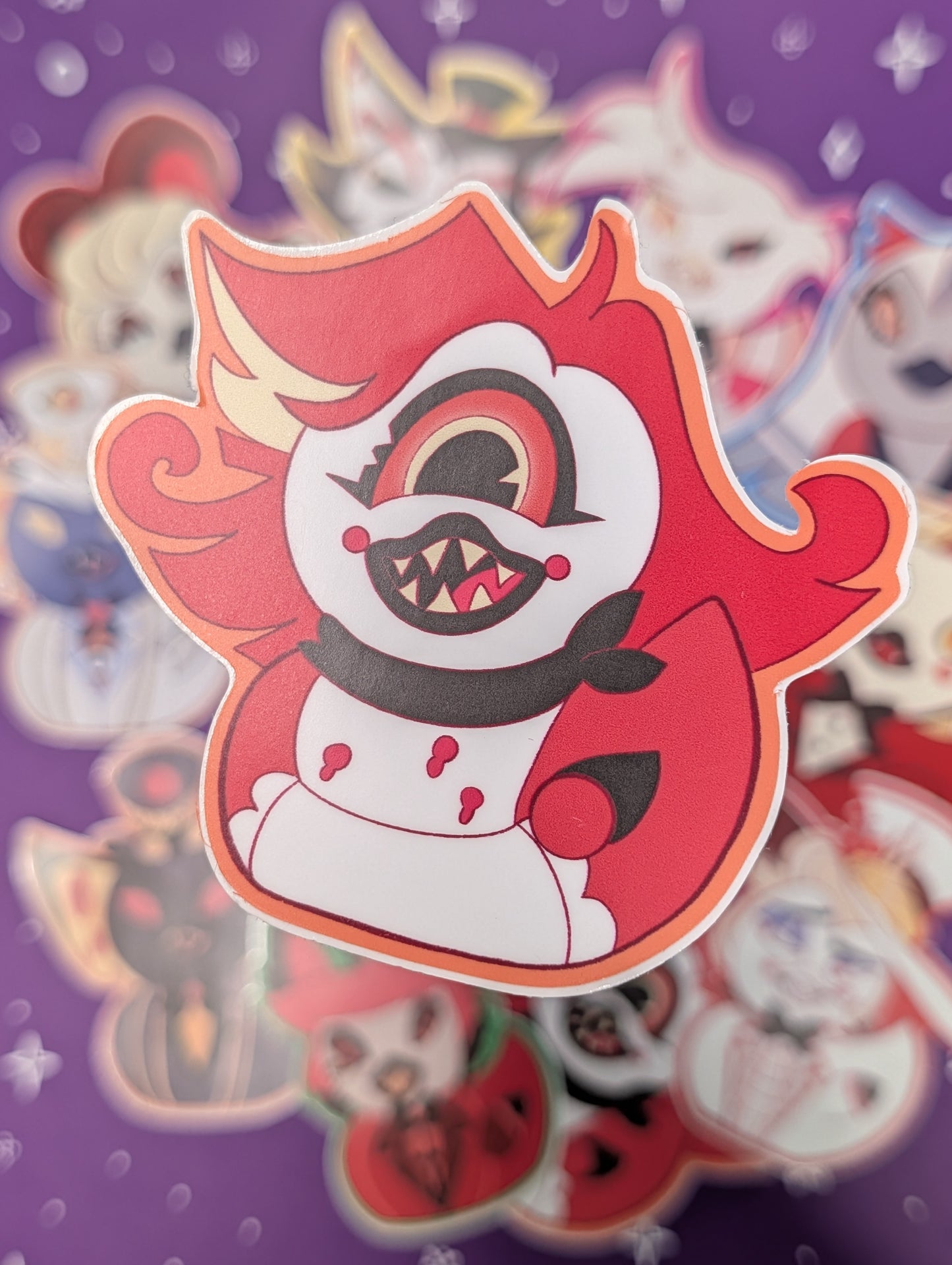 Hellish Hotel Duck Stickers