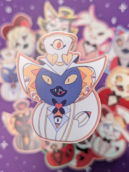 Hellish Hotel Duck Stickers