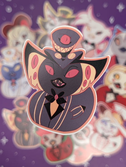 Hellish Hotel Duck Stickers