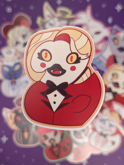 Hellish Hotel Duck Stickers