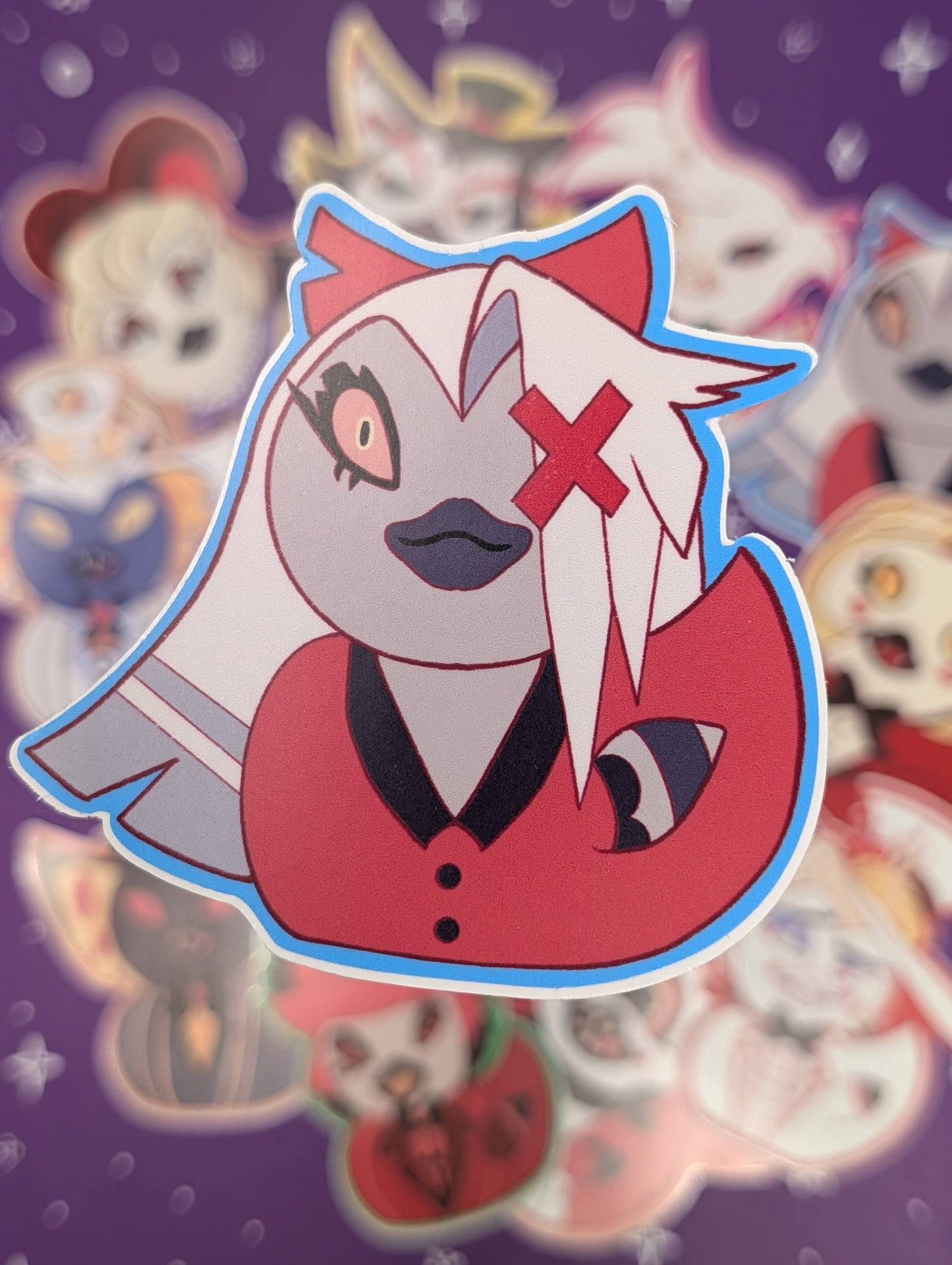 Hellish Hotel Duck Stickers