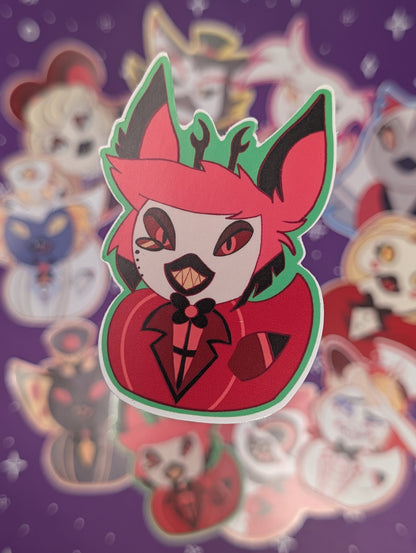 Hellish Hotel Duck Stickers
