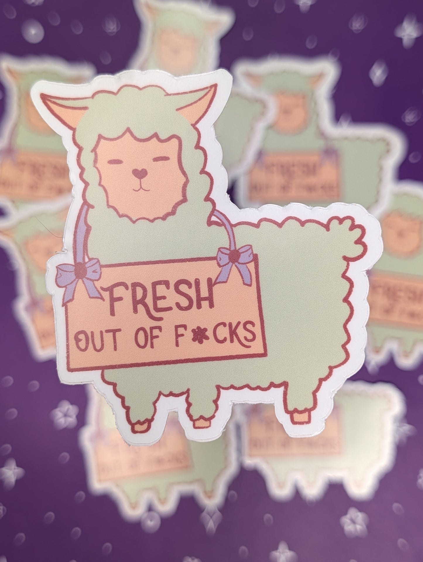 Alpaca Fresh Out Sticker