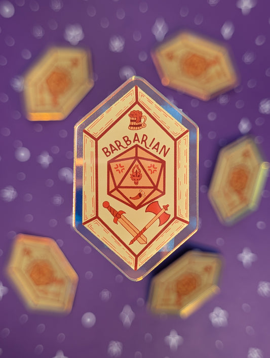 Barbarian Holographic Pin