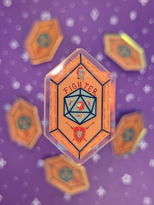 Fighter Holographic Pin