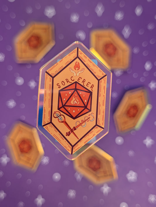 Sorcerer Holographic Pin