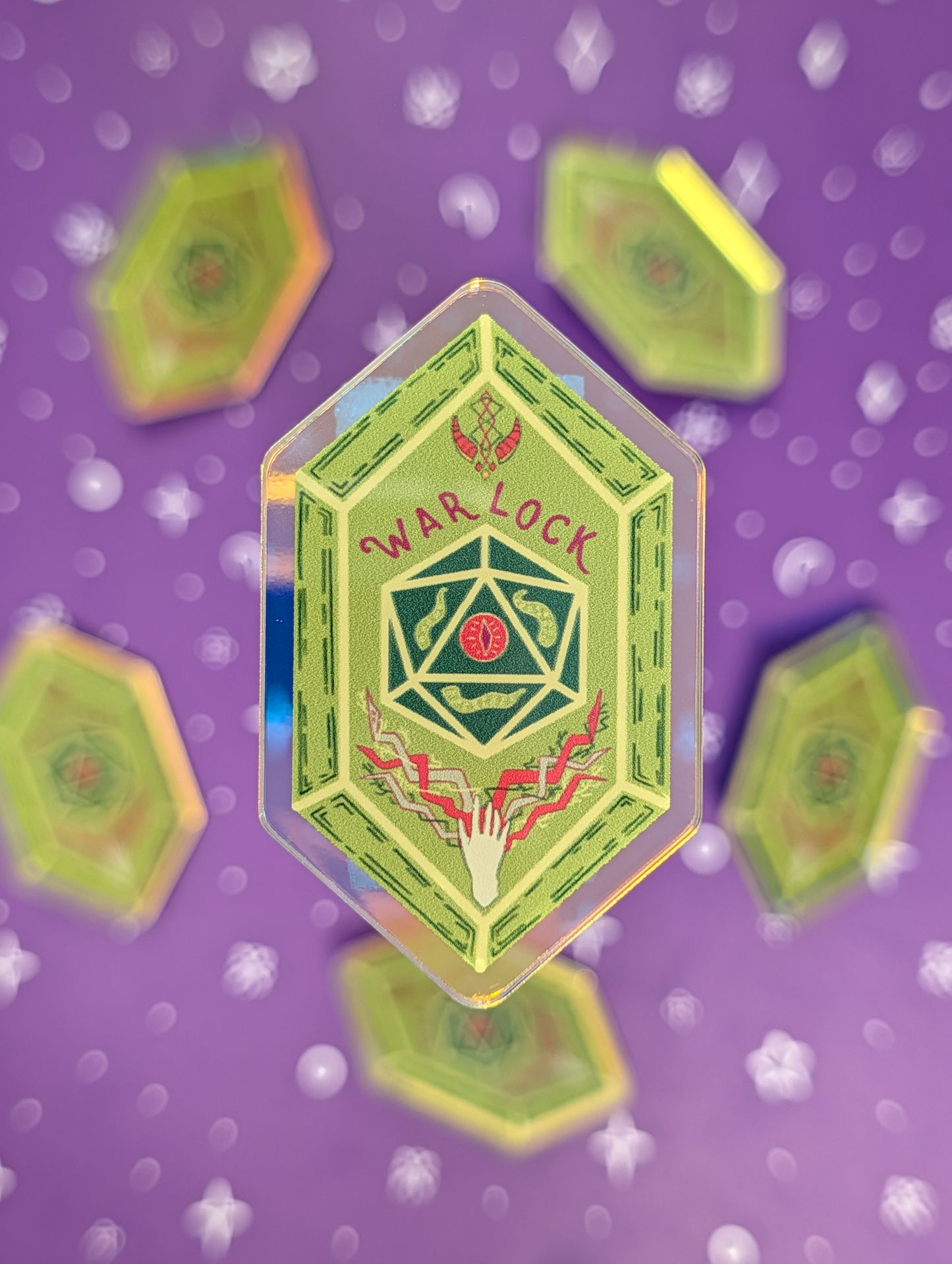 Warlock Holographic Pin
