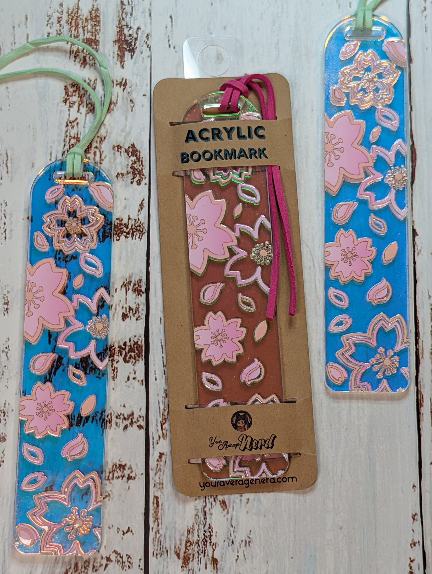 Sakura Blossom Bookmark Holographic