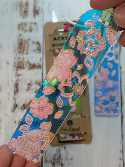 Sakura Blossom Bookmark Holographic