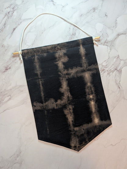 Black Tie Dye Enamel Pin Banner - Large