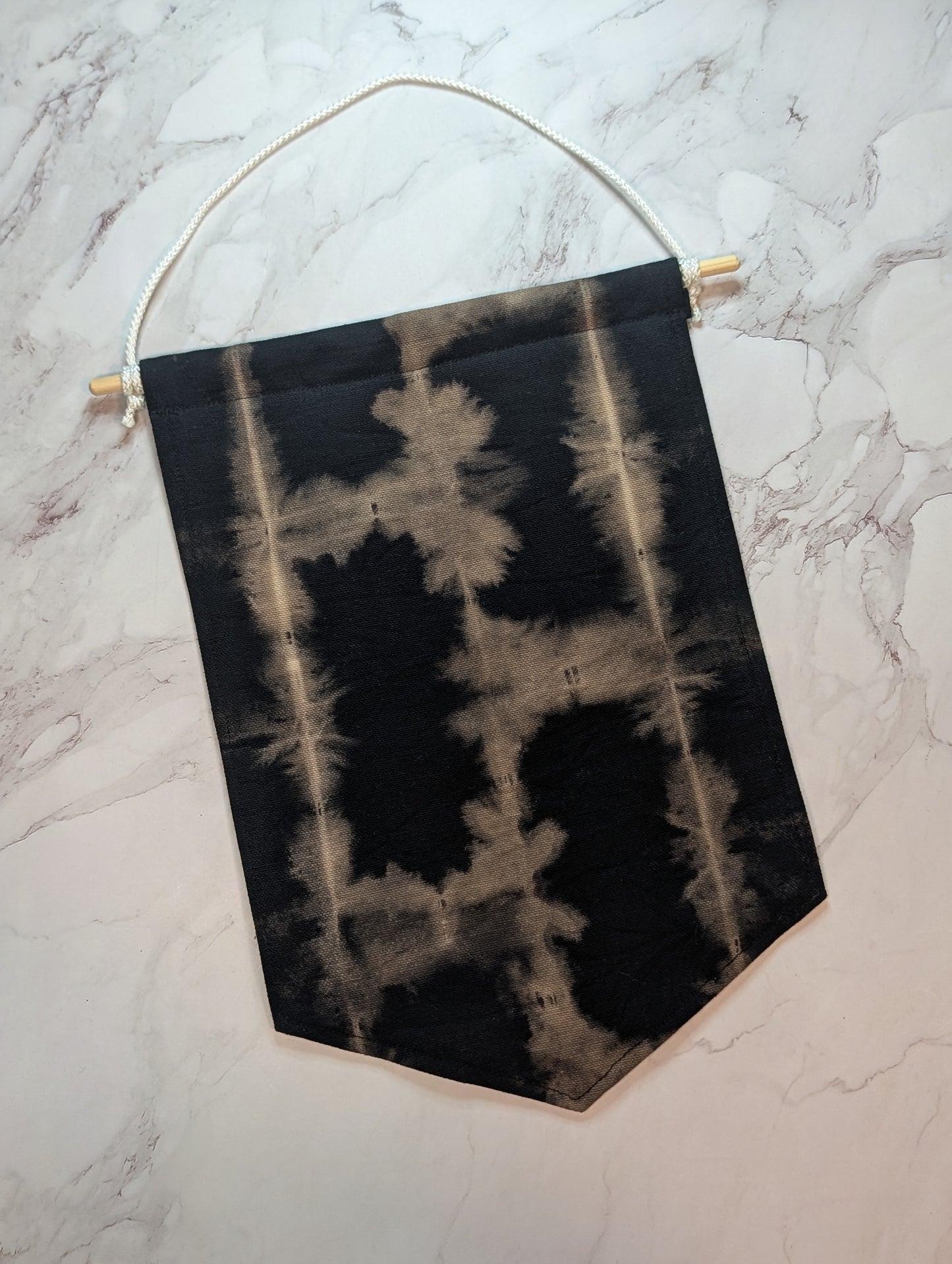 Black Tie Dye Enamel Pin Banner - Large