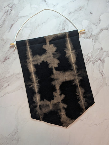 Black Tie Dye Enamel Pin Banner - Large