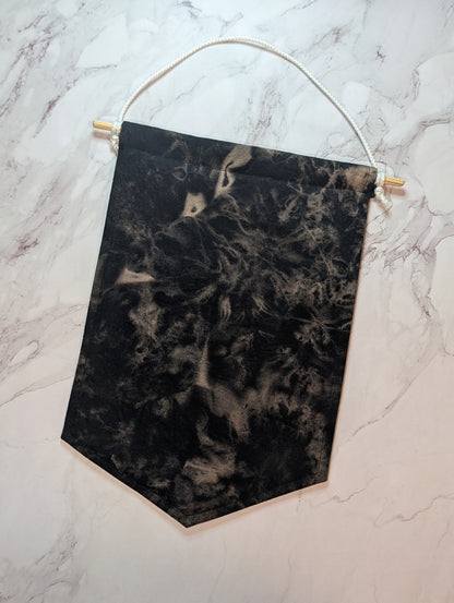 Black Tie Dye Enamel Pin Banner - Large