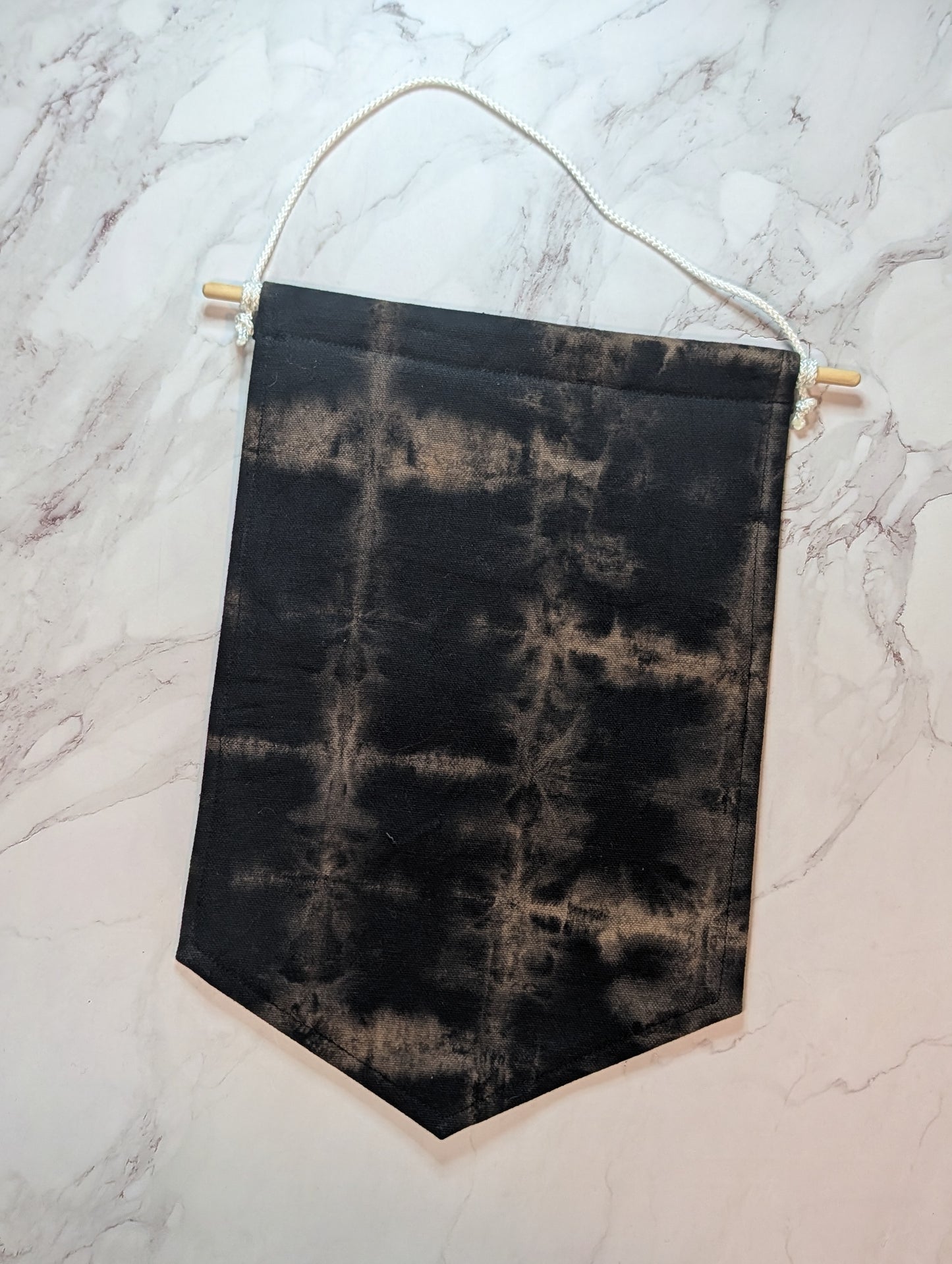 Black Tie Dye Enamel Pin Banner - Large