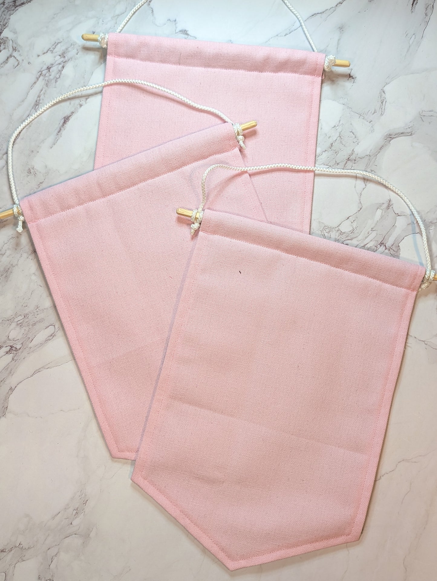 Light Pink Enamel Pin Banner - Large