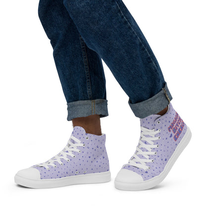 Magical Bitch Energy Men’s high top canvas shoes