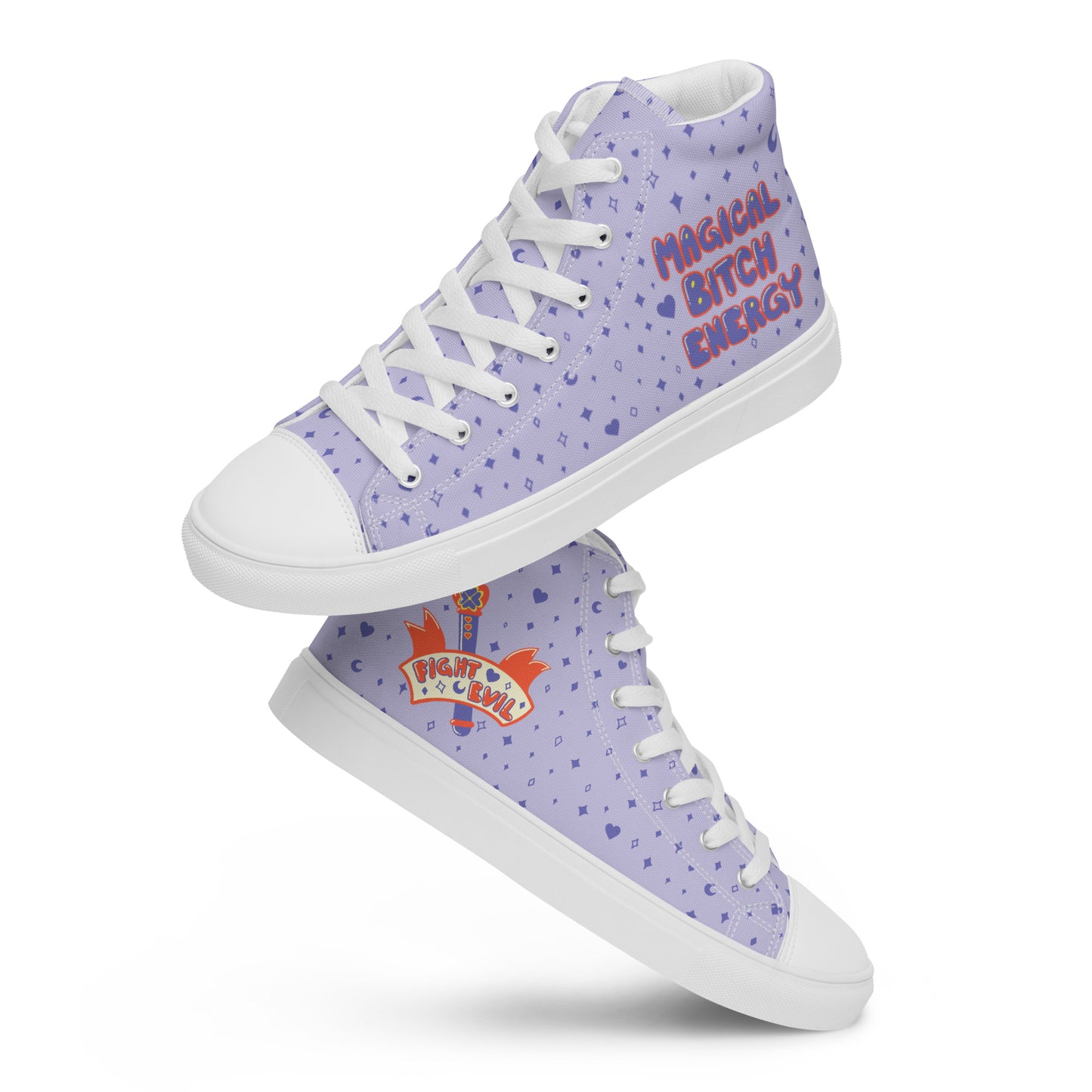 Magical Bitch Energy high top canvas shoes - Women