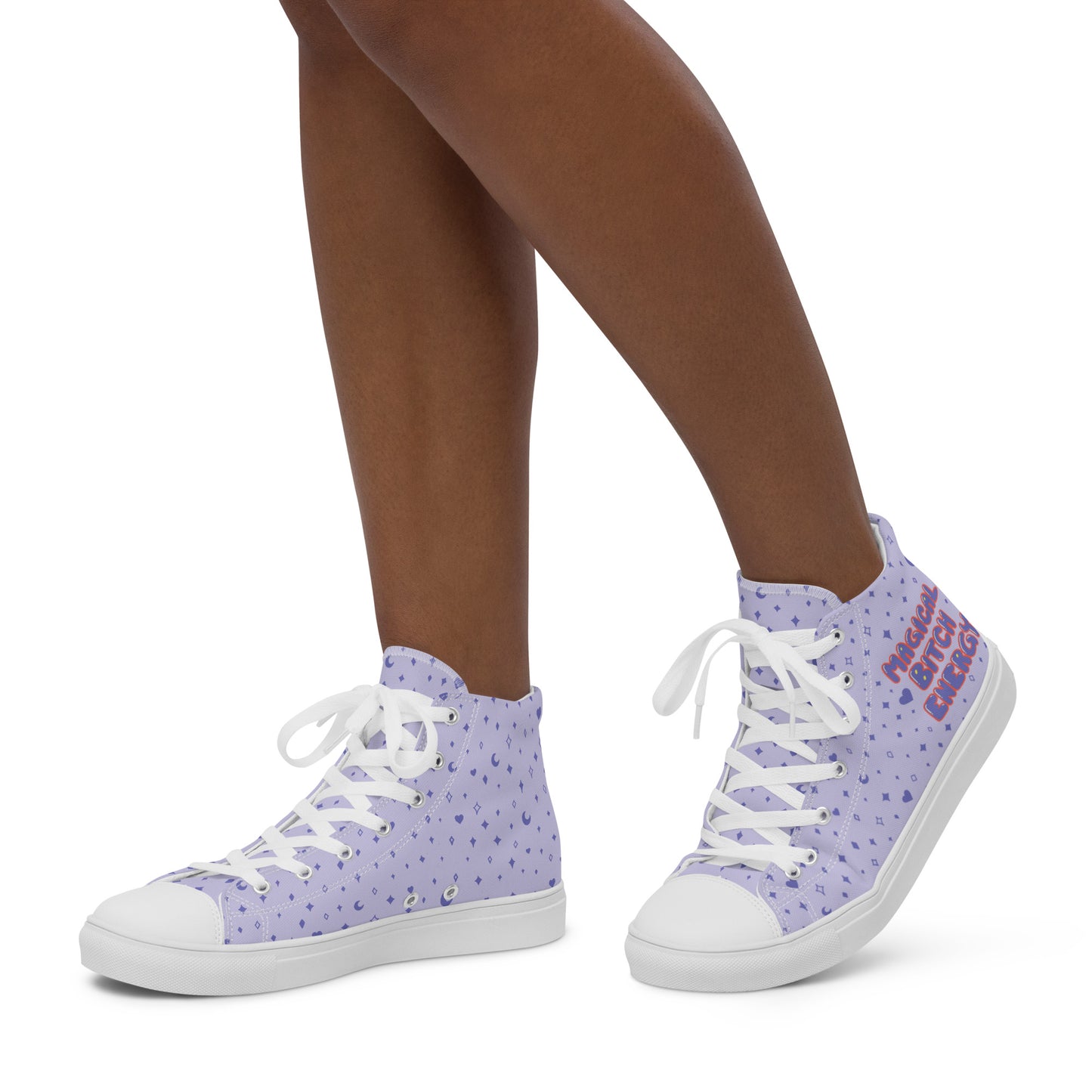 Magical Bitch Energy high top canvas shoes - Women