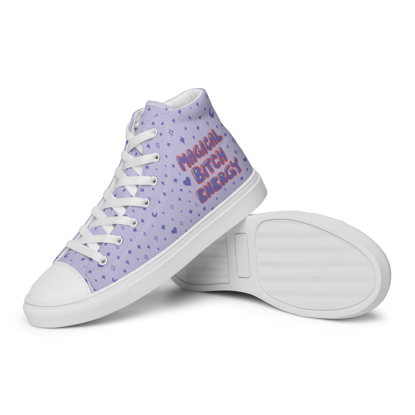 Magical Bitch Energy high top canvas shoes - Women