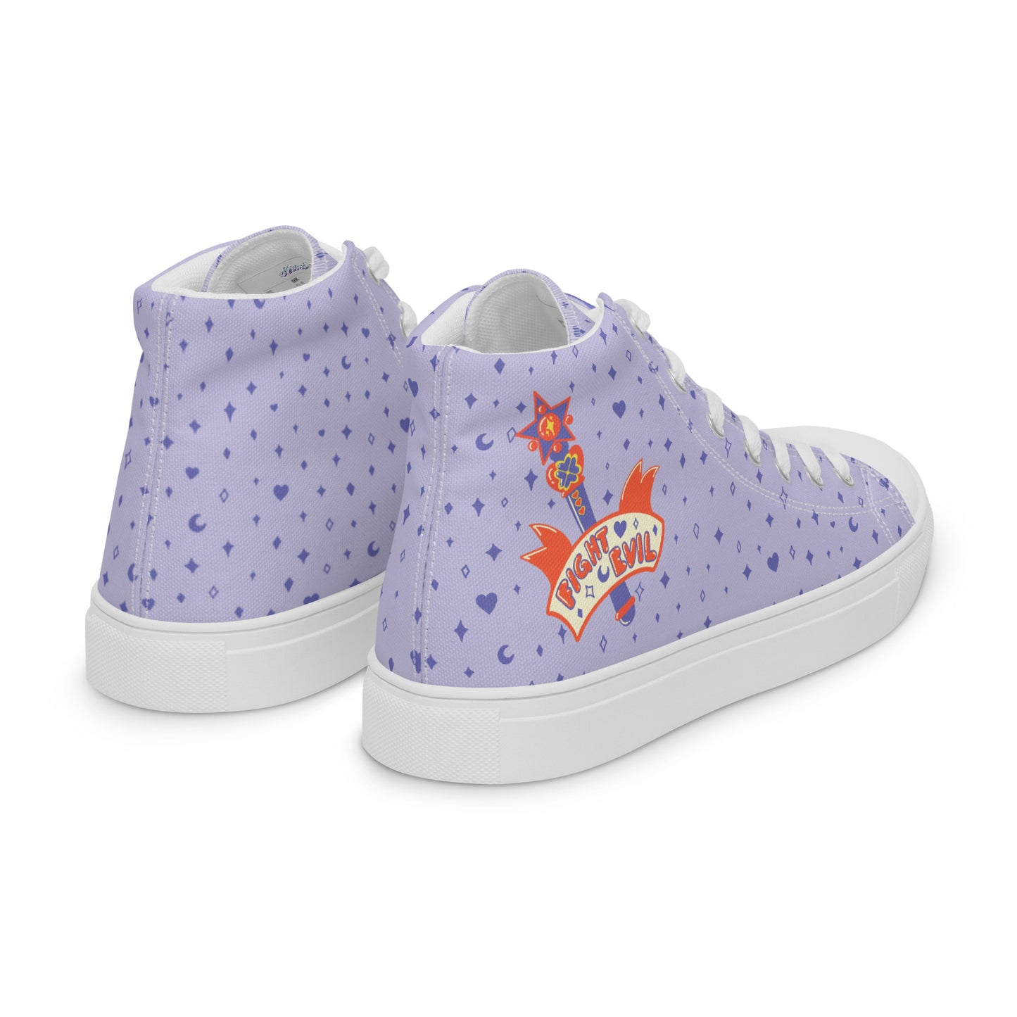 Magical Bitch Energy high top canvas shoes - Women